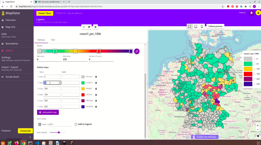 Create a choropleth live-map from GeoJSON source