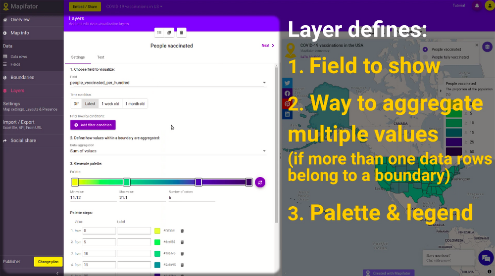 Choropleth map editor tutorial